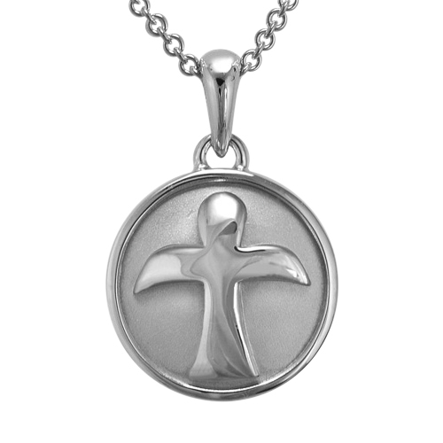 Petite Angel Silver Cremation Pendant